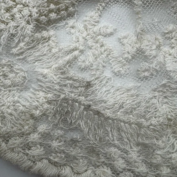 Tea n Rose Edwardian Inspired Elegant Lace and Crochet Maxi Dress in Cream,Large - Picture 10 of 17